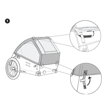 BURLEY Tail Wagon Regenverdeck / rain cover
