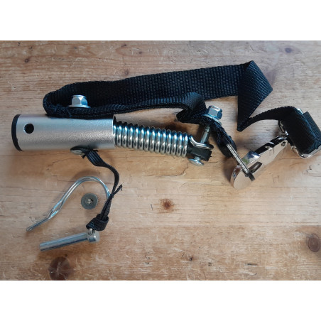 Blue Bird Deichselkopf mit Spiralfeder, Fangband und Splint