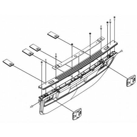 Thule Fußplatte Footplate Chariot Single/Double- 17-X