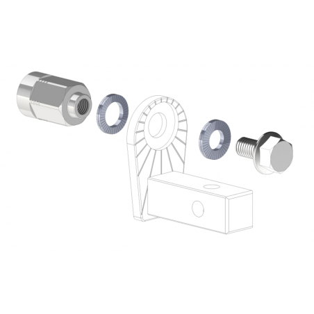 Protedac 10mm Vollachsadapter mit Universalanschluss