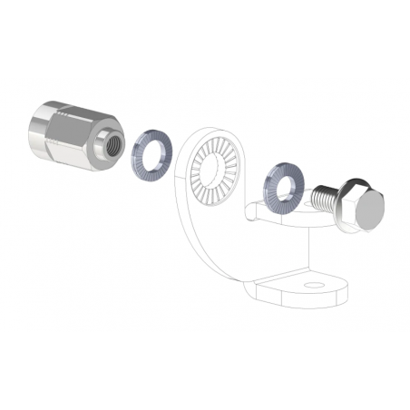 Protedac 10mm Vollachsadapter mit Universalanschluss