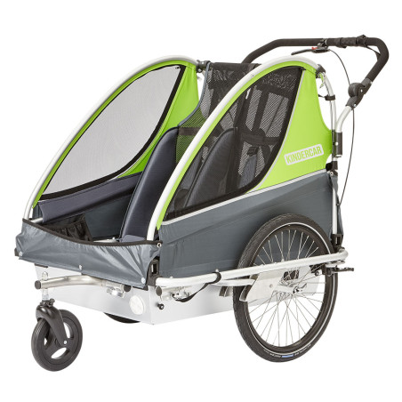 Kindercar Twin Sport all inkl. Kinderanhänger / optional mit Skaterbremse