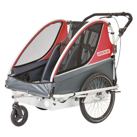 Kindercar Twin Sport all inkl. Kinderanhänger / optional mit Skaterbremse