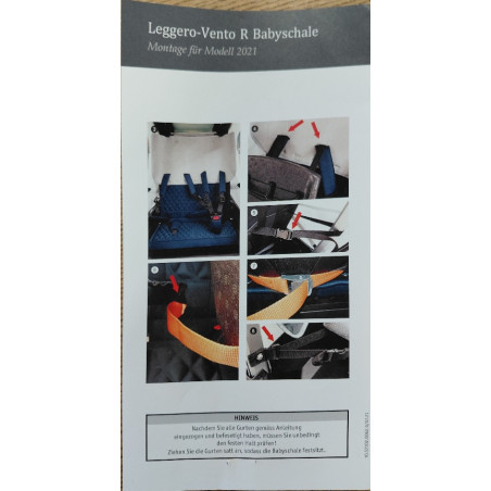 leggero Vento R Befestigungs-Set für die Weber Babyschale