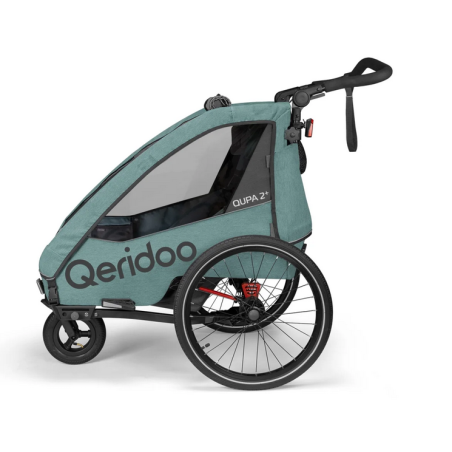 Qeridoo QUPA 2 Plus Kinderanhänger 2025 - Mineral Blue