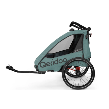 Qeridoo QUPA 2 Plus Kinderanhänger 2025 - Mineral Blue