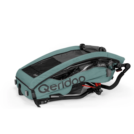 Qeridoo QUPA 2 Plus Kinderanhänger 2025 - Mineral Blue