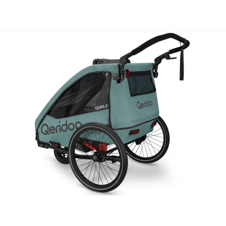 Qeridoo QUPA 2 Plus Kinderanhänger 2025 - Mineral Blue