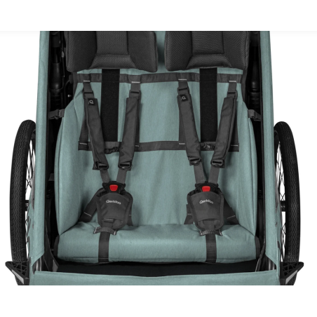 Qeridoo QUPA 2 Plus Kinderanhänger 2025 - Mineral Blue